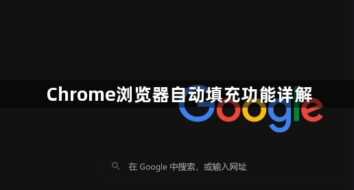 Chrome浏览器自动填充功能详解1