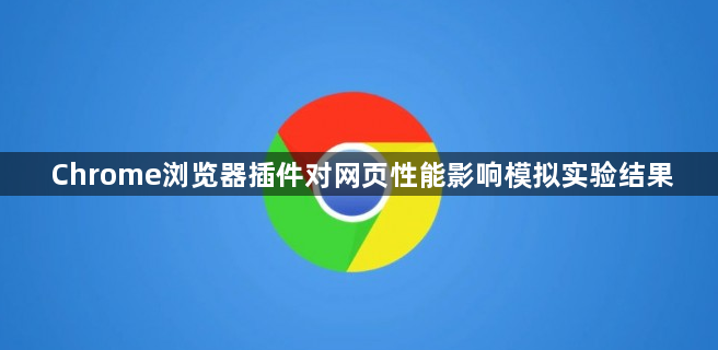 Chrome浏览器插件对网页性能影响模拟实验结果1