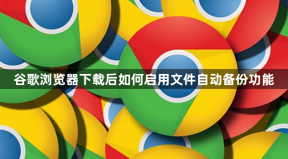 谷歌浏览器下载后如何启用文件自动备份功能1