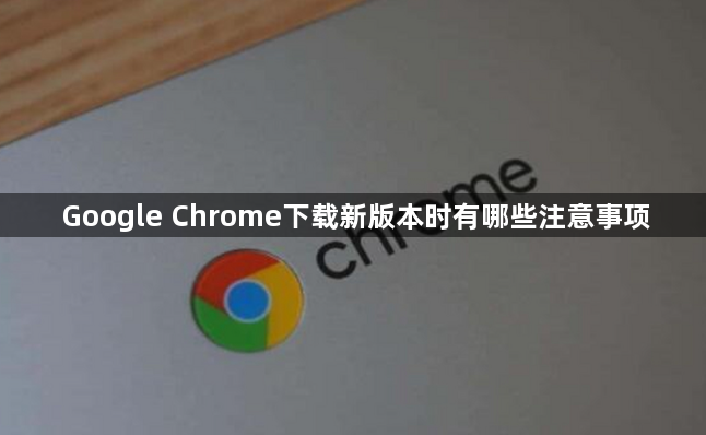 Google Chrome下载新版本时有哪些注意事项1