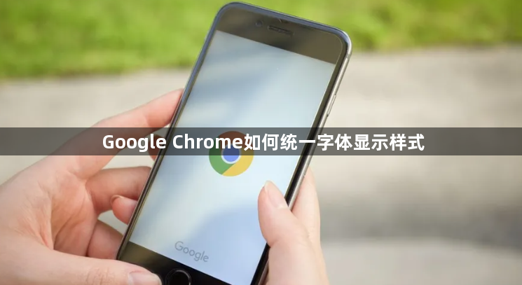 Google Chrome如何统一字体显示样式1