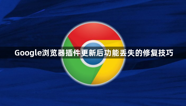 Google浏览器插件更新后功能丢失的修复技巧1