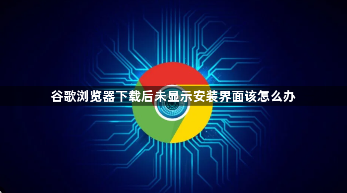 谷歌浏览器下载后未显示安装界面该怎么办1