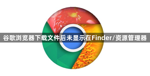 谷歌浏览器下载文件后未显示在Finder/资源管理器1