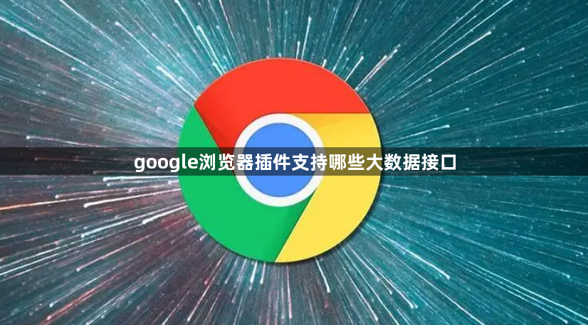 google浏览器插件支持哪些大数据接口1
