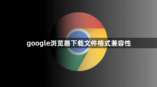 google浏览器下载文件格式兼容性1