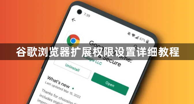 谷歌浏览器扩展权限设置详细教程1