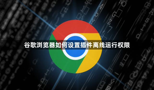 谷歌浏览器如何设置插件离线运行权限1