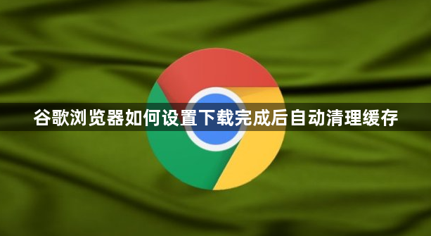 谷歌浏览器如何设置下载完成后自动清理缓存1
