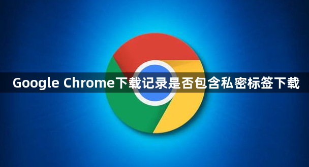 Google Chrome下载记录是否包含私密标签下载1