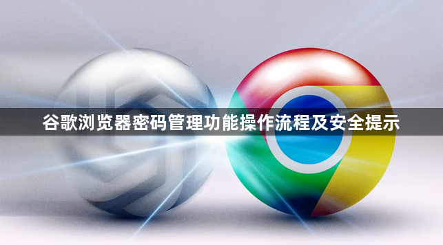 谷歌浏览器密码管理功能操作流程及安全提示1