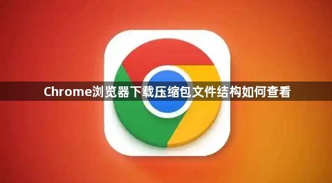 Chrome浏览器下载压缩包文件结构如何查看1