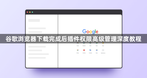 谷歌浏览器下载完成后插件权限高级管理深度教程1