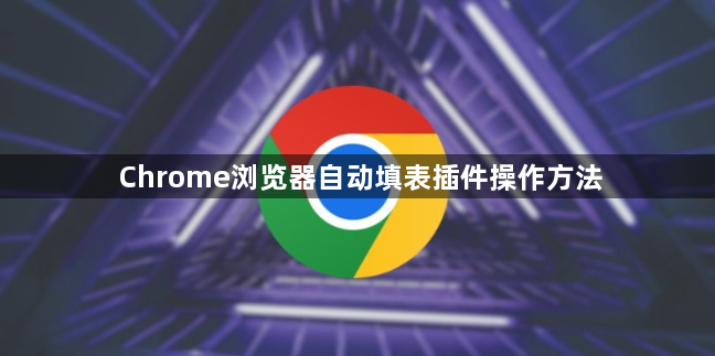 Chrome浏览器自动填表插件操作方法1