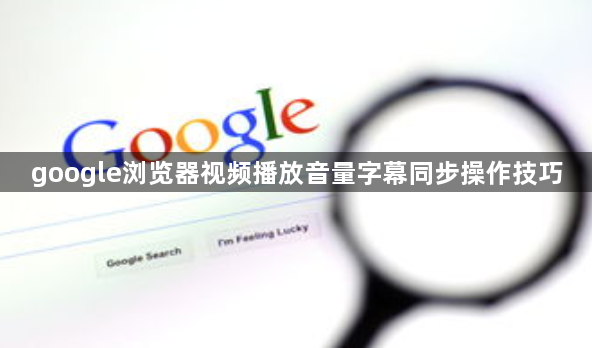 google浏览器视频播放音量字幕同步操作技巧1
