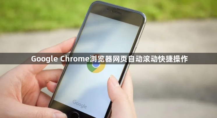 Google Chrome浏览器网页自动滚动快捷操作1