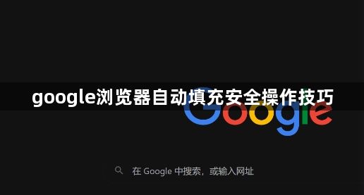 google浏览器自动填充安全操作技巧1