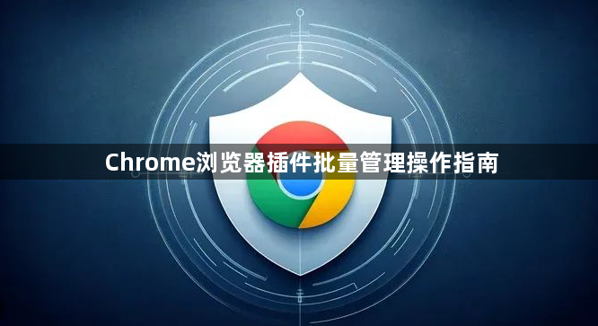 Chrome浏览器插件批量管理操作指南1