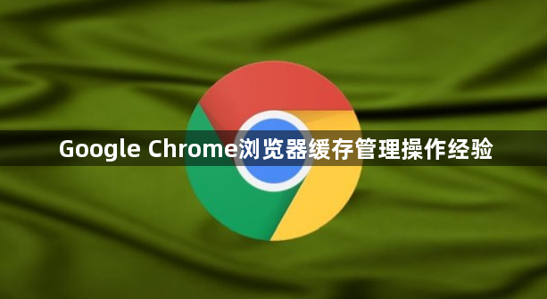 Google Chrome浏览器缓存管理操作经验1