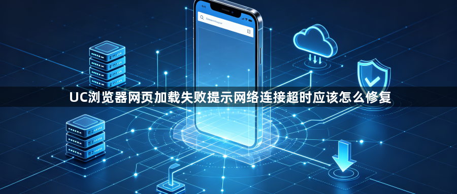 UC浏览器网页加载失败提示网络连接超时应该怎么修复1