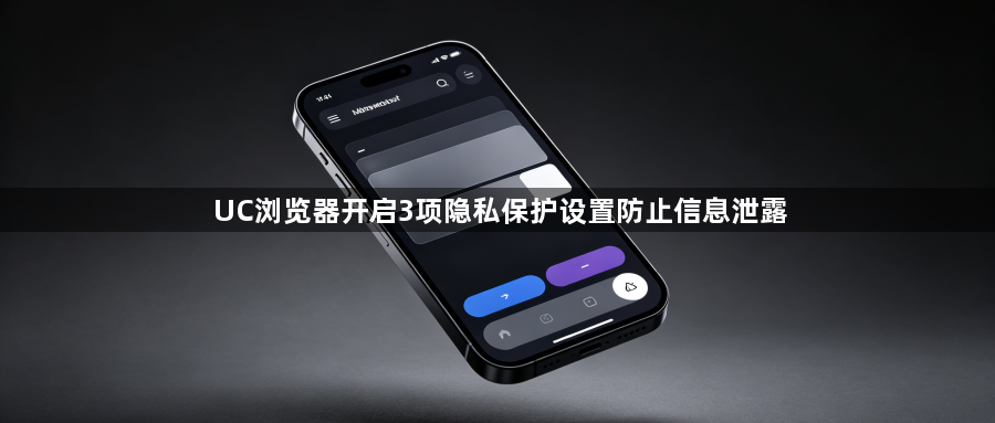 UC浏览器开启3项隐私保护设置防止信息泄露1