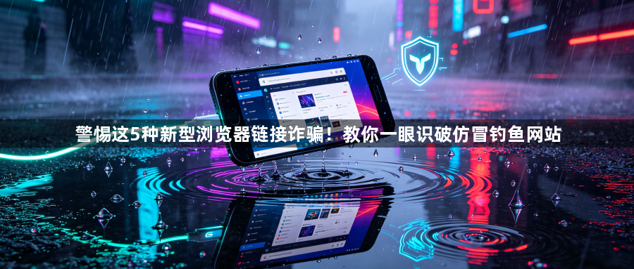 警惕这5种新型浏览器链接诈骗!教你一眼识破仿冒钓鱼网站1