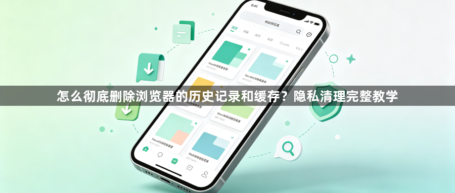 怎么彻底删除浏览器的历史记录和缓存?隐私清理完整教学1