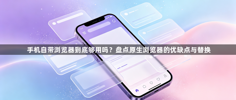 手机自带浏览器到底够用吗?盘点原生浏览器的优缺点与替换1