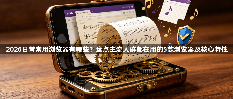 2026日常常用浏览器有哪些?盘点主流人群都在用的5款浏览器及核心特性1