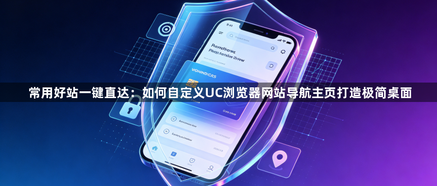 常用好站一键直达:如何自定义UC浏览器网站导航主页打造极简桌面1