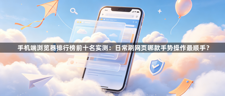 手机端浏览器排行榜前十名实测:日常刷网页哪款手势操作最顺手?1