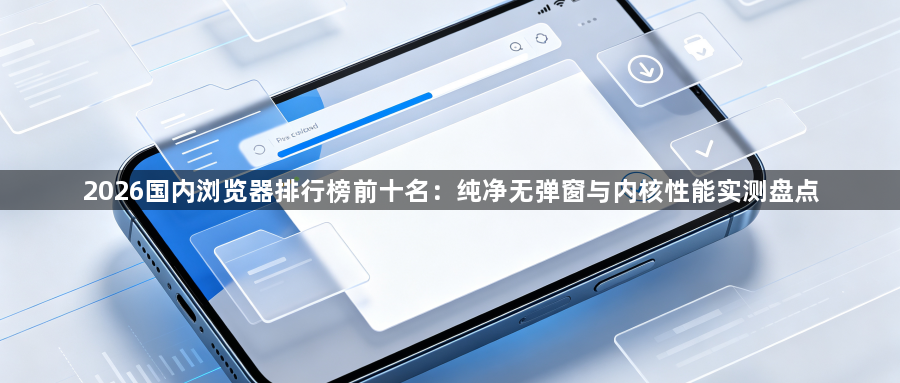 2026国内浏览器排行榜前十名:纯净无弹窗与内核性能实测盘点1