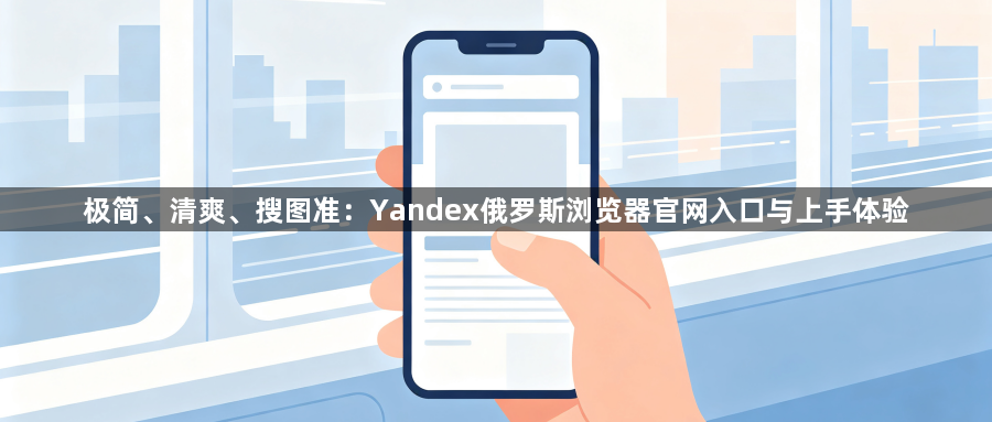 极简、清爽、搜图准:Yandex俄罗斯浏览器官网入口与上手体验1