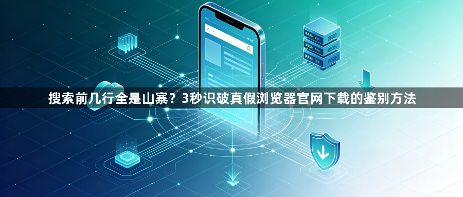 搜索前几行全是山寨?3秒识破真假浏览器官网下载的鉴别方法1