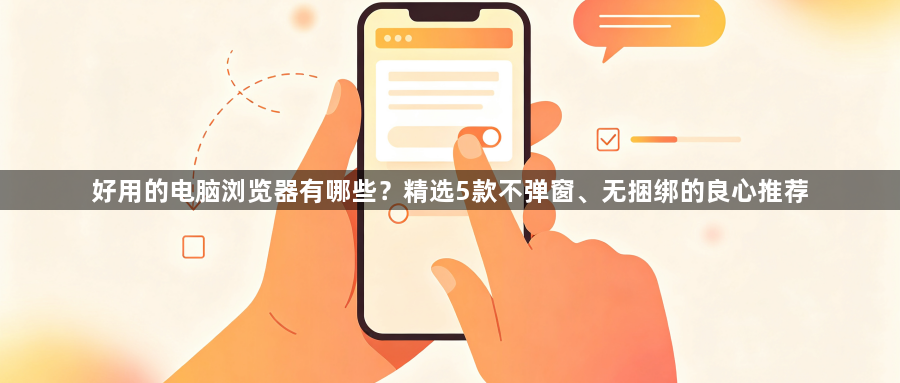 好用的电脑浏览器有哪些?精选5款不弹窗、无捆绑的良心推荐1