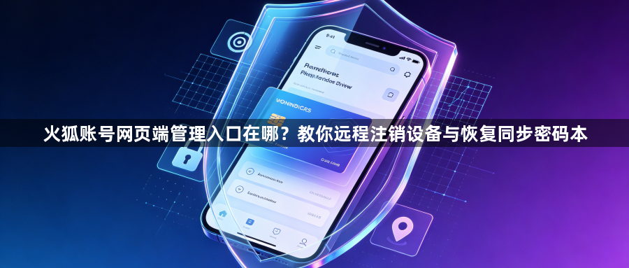火狐账号网页端管理入口在哪？教你远程注销设备与恢复同步密码本1