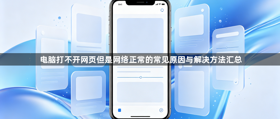 电脑打不开网页但是网络正常的常见原因与解决方法汇总1
