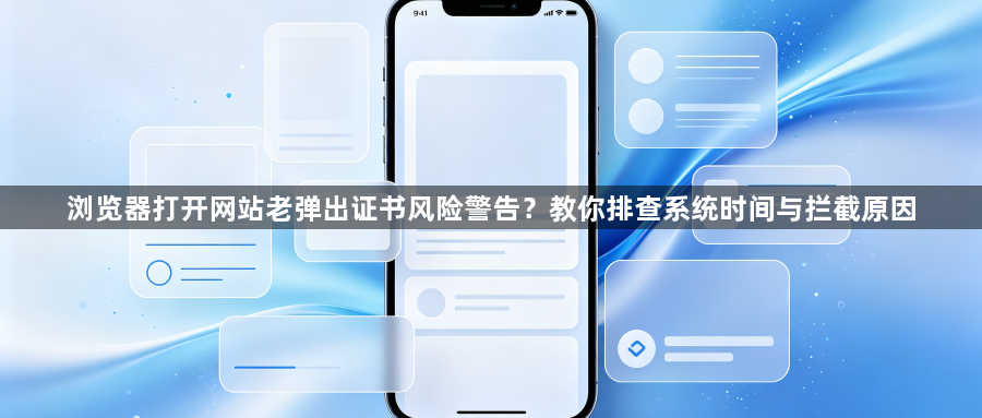 浏览器打开网站老弹出证书风险警告？教你排查系统时间与拦截原因1