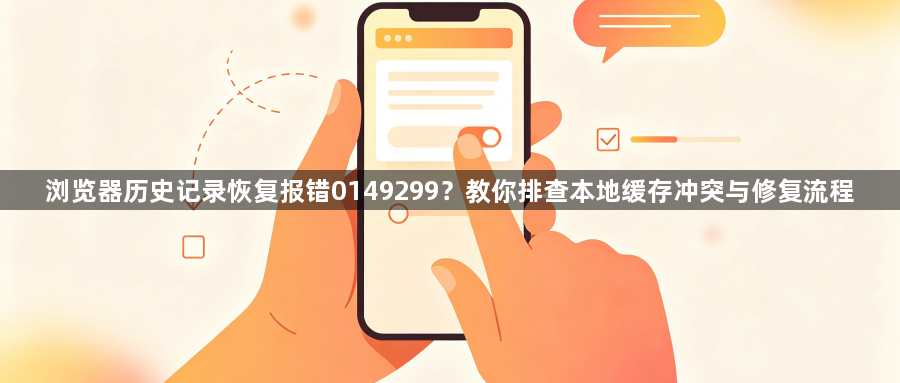 浏览器历史记录恢复报错0149299?教你排查本地缓存冲突与修复流程1