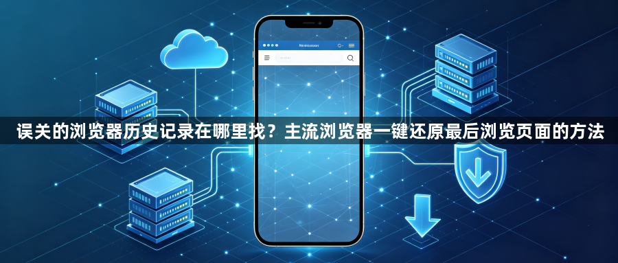 误关的浏览器历史记录在哪里找？主流浏览器一键还原最后浏览页面的方法1