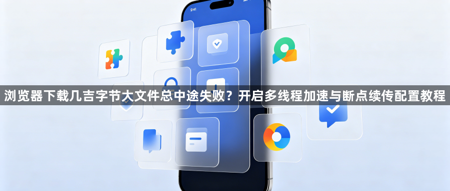 浏览器下载几吉字节大文件总中途失败？开启多线程加速与断点续传配置教程1