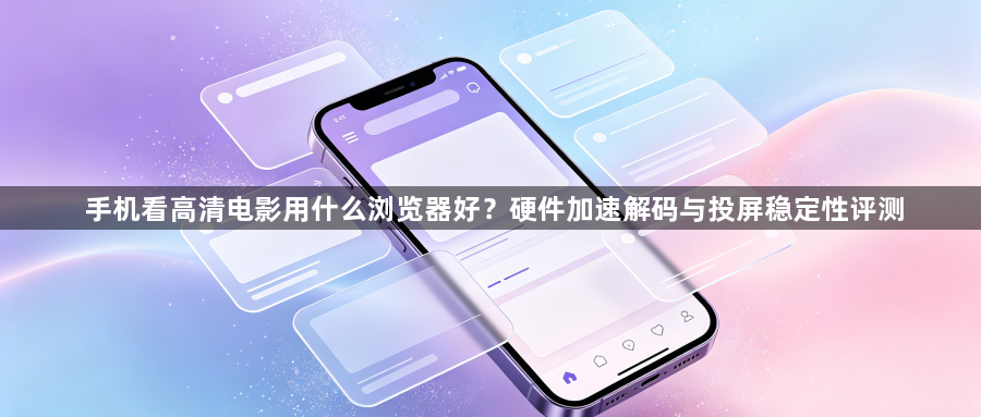 手机看高清电影用什么浏览器好？硬件加速解码与投屏稳定性评测1